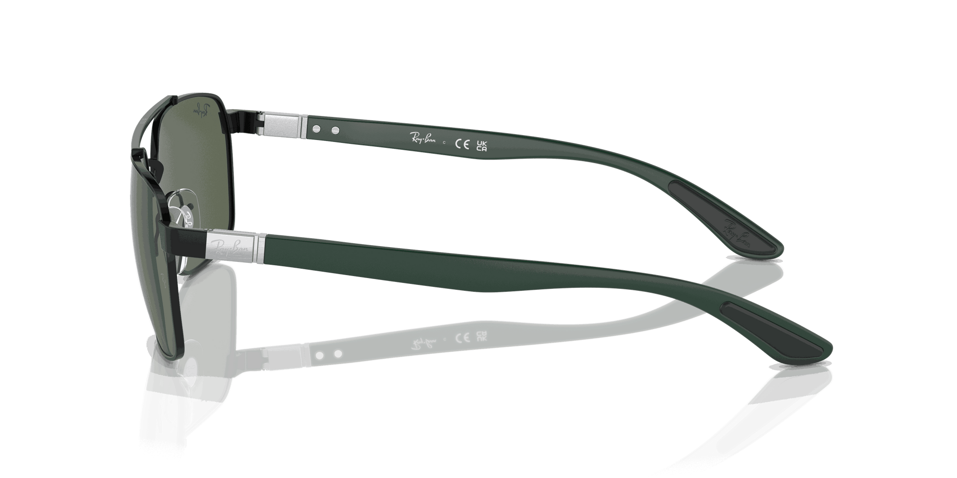 [Dark Green Lenses, Polished Black Frame]