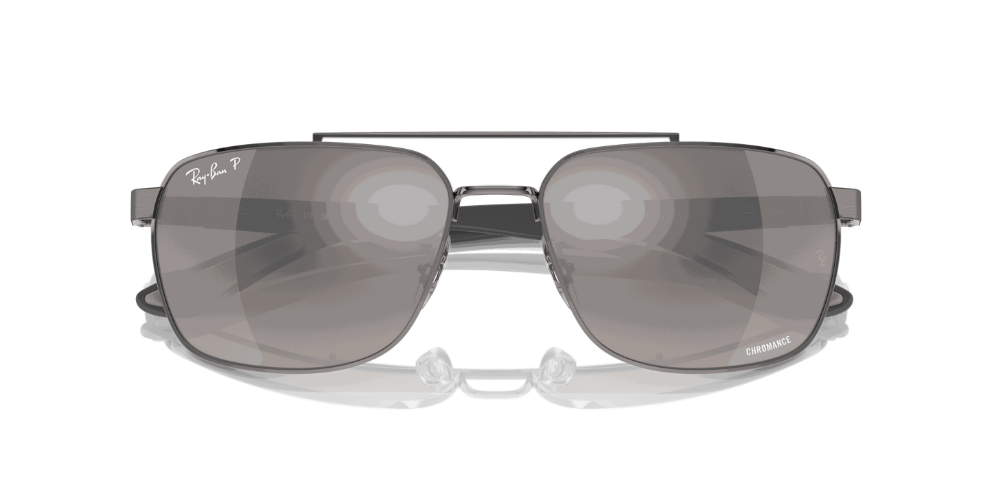 [Grey Lenses, Polished Gunmetal Frame]