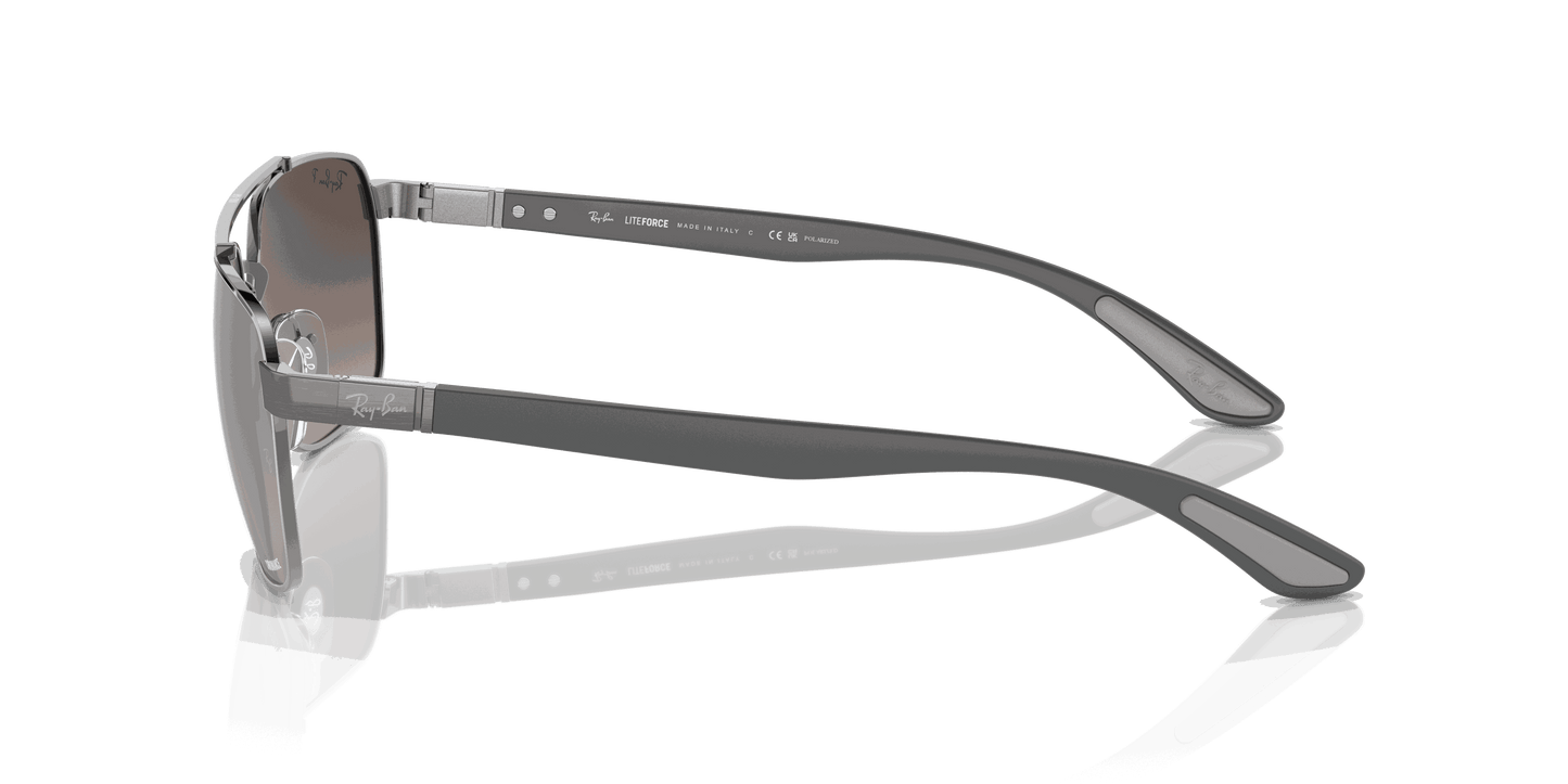 [Grey Lenses, Polished Gunmetal Frame]