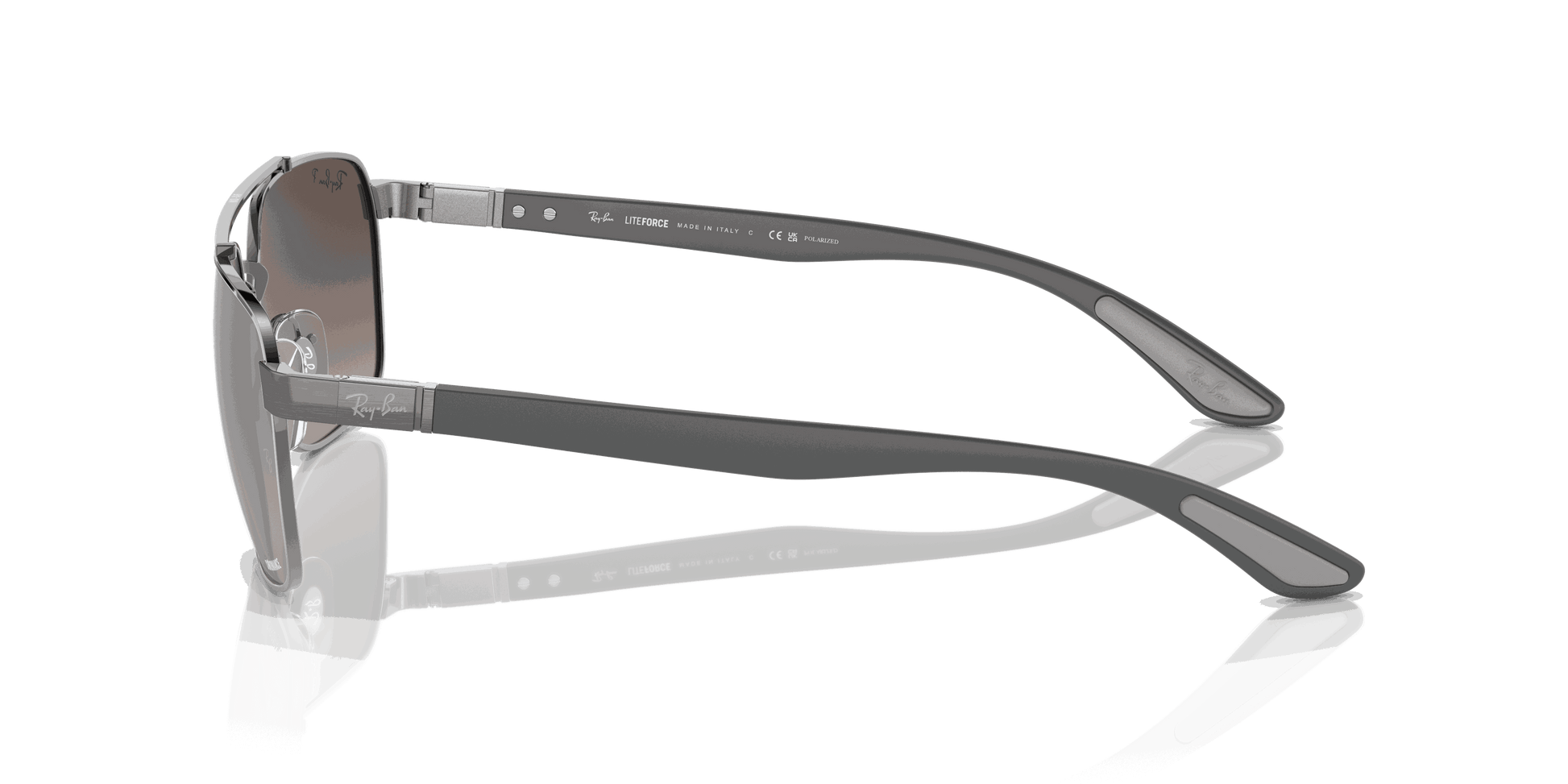 [Grey Lenses, Polished Gunmetal Frame]