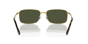 Green Lenses, Polished Gold Frame