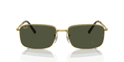 Green Lenses, Polished Gold Frame