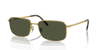 [Green Lenses, Polished Gold Frame]