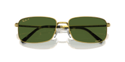 Dark Green Lenses, Polished Gold Frame