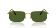 Dark Green Lenses, Polished Gold Frame