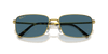 [Blue Lenses, Polished Gold Frame]