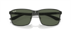 [Dark Green Lenses, Polished Black On Silver Frame]