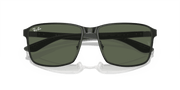 Dark Green Lenses, Polished Black On Silver Frame