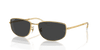 [Black Lenses, Polished Arista Gold Frame]