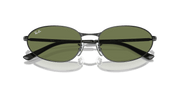 Dark Green Lenses, Polished Black Frame