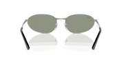 Green Lenses, Polished Silver Frame