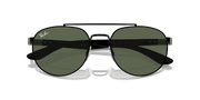 Dark Green Lenses, Polished Black Frame