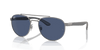 [Dark Blue Lenses, Polished Gunmetal Frame]