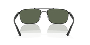 Dark Green Lenses, Polished Black Frame