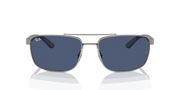 Dark Blue Lenses, Polished Gunmetal Frame