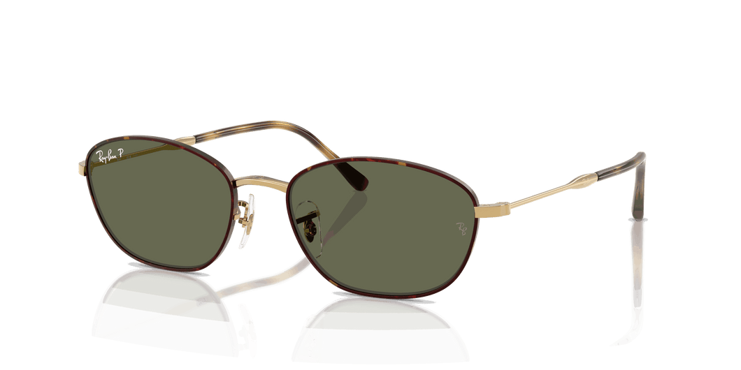 [G-15 Green Lenses, Polished Havana On Gold Frame]