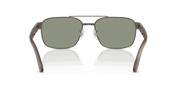 Green Mirror Silver Lenses, Polished Copper Frame