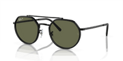 Green Lenses, Polished Black Frame