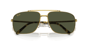 Green Lenses, Polished Gold Frame