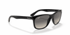 [Grey Gradient Lenses, Polished Black Frame]