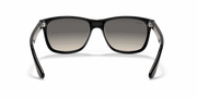 Grey Gradient Lenses, Polished Black Frame