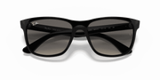 Grey Gradient Lenses, Polished Black Frame