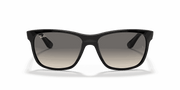 Grey Gradient Lenses, Polished Black Frame