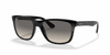 [Grey Gradient Lenses, Polished Black Frame]