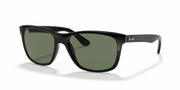 Green Lenses, Polished Black Frame