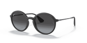 Light Grey Gradient Dark Grey Lenses, Matte Rubber Black Frame