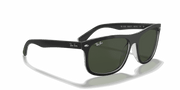 Green Lenses, Matte Black On Transparent Frame