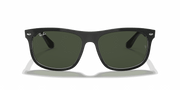 Green Lenses, Matte Black On Transparent Frame