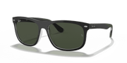 Green Lenses, Matte Black On Transparent Frame