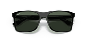 Dark Green Lenses, Polished Black Frame