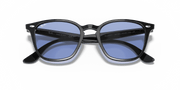 Blue Classic Lenses, Polished Black Frame