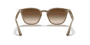 Brown Gradient Dark Brown Lenses, Polished Beige Frame