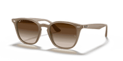 Brown Gradient Dark Brown Lenses, Polished Beige Frame