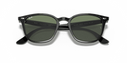 Green Lenses, Polished Black Frame