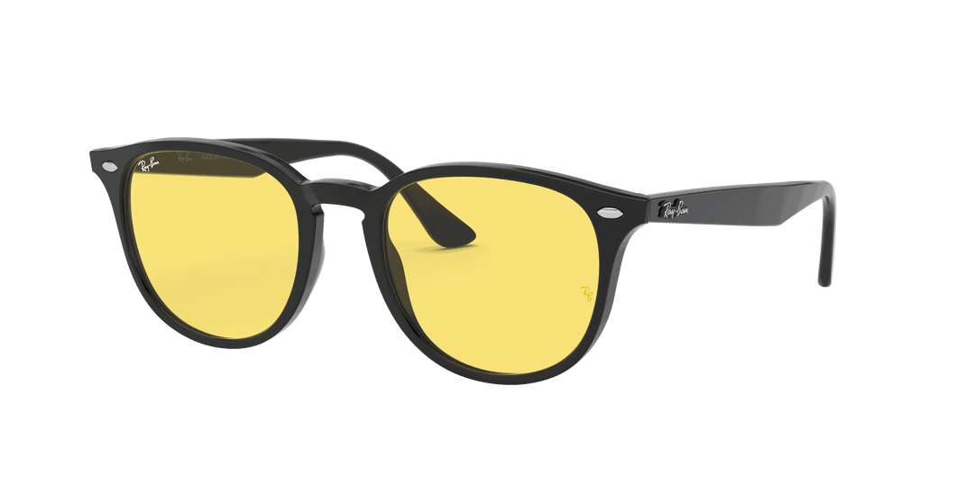 [Yellow Classic Lenses, Polished Black Frame]