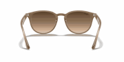 Brown Gradient Lenses, Polished Beige Frame