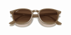 [Brown Gradient Lenses, Polished Beige Frame]