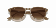 Brown Gradient Lenses, Polished Beige Frame