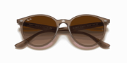 Brown Gradient Lenses, Polished Beige Frame