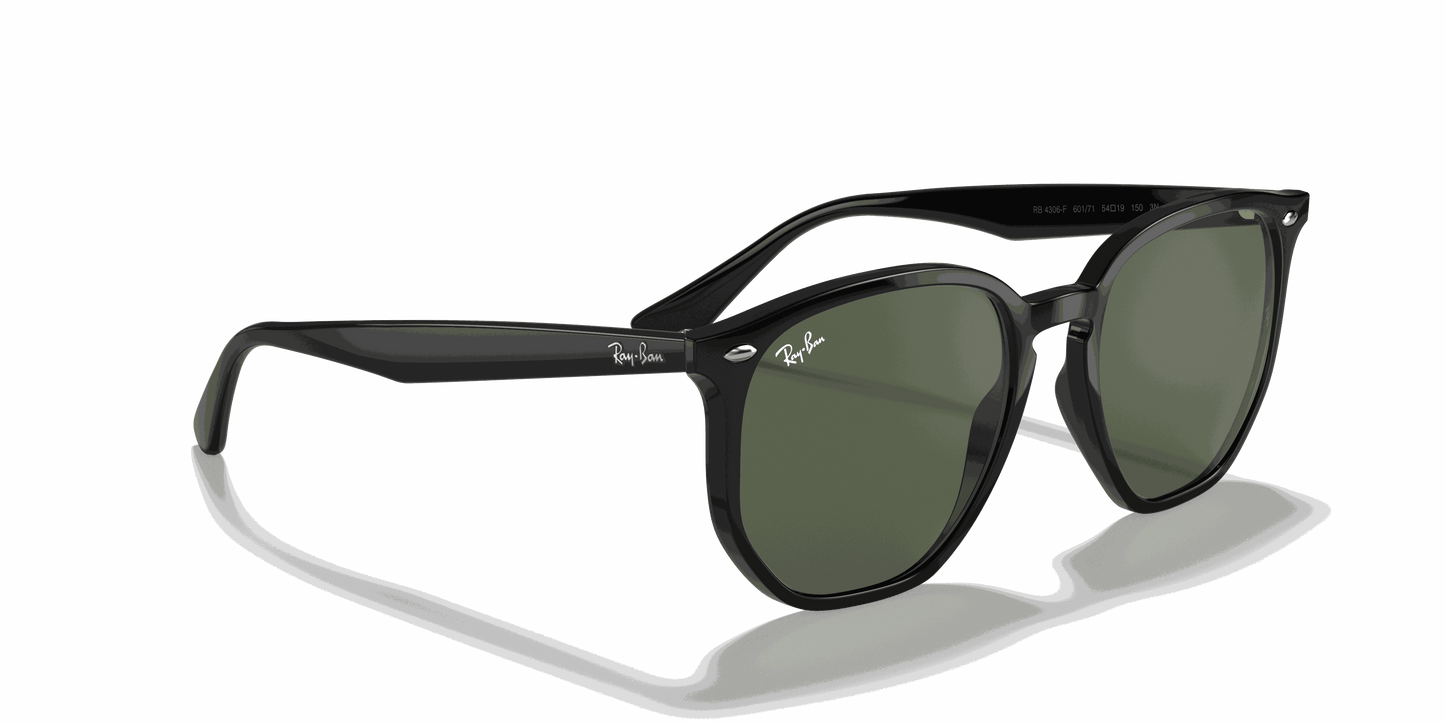 [Green Classic Lenses, Polished Black Frame]