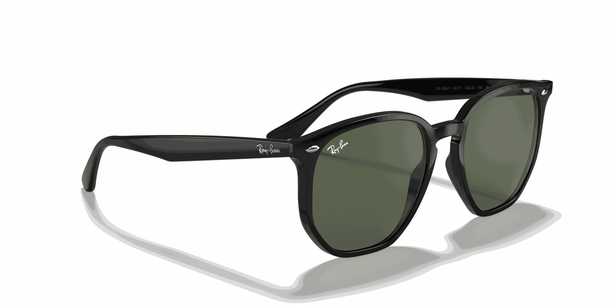 [Green Classic Lenses, Polished Black Frame]