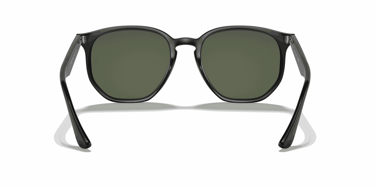 [Green Classic Lenses, Polished Black Frame]