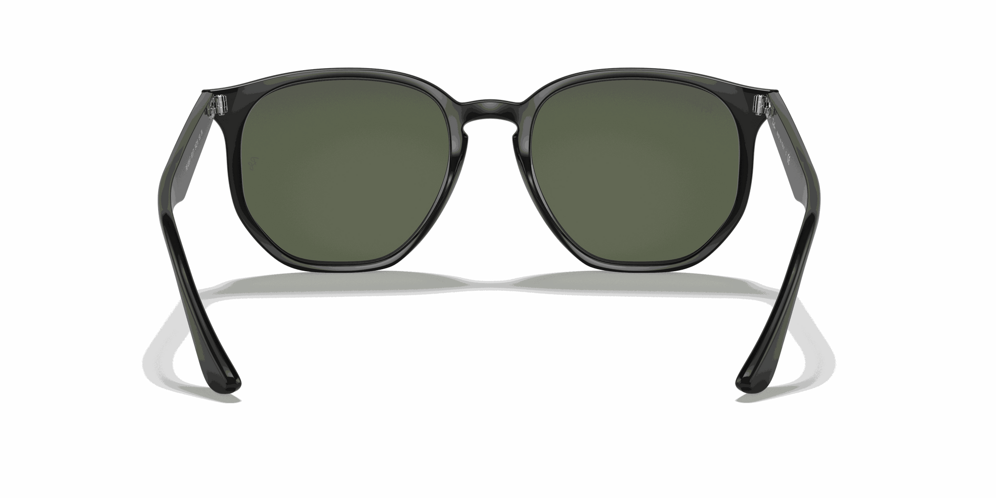 [Green Classic Lenses, Polished Black Frame]