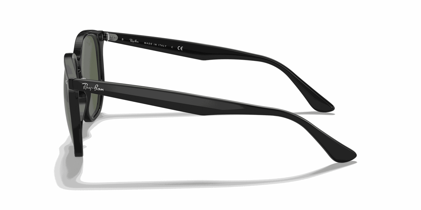 [Green Classic Lenses, Polished Black Frame]