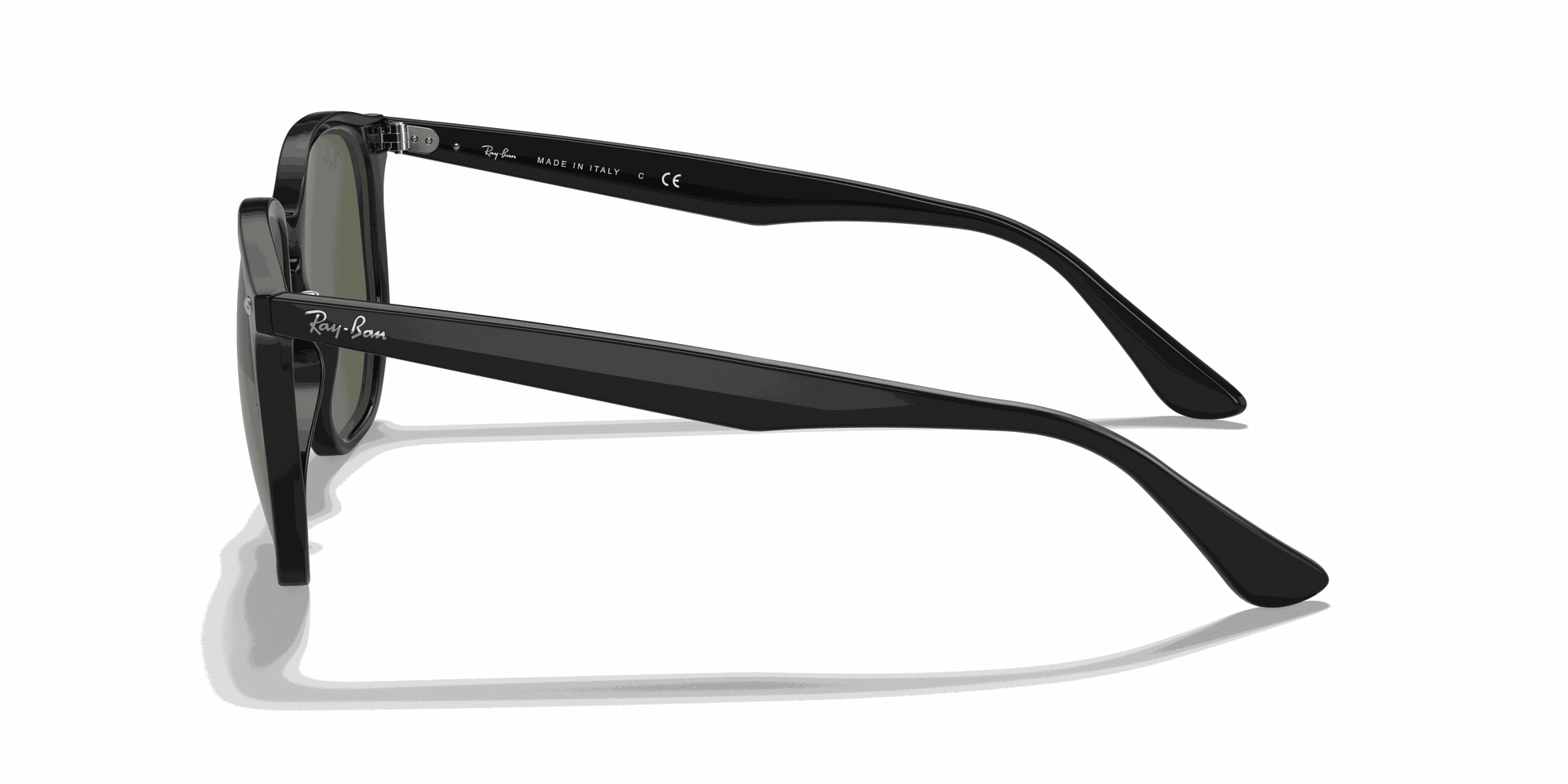 [Green Classic Lenses, Polished Black Frame]