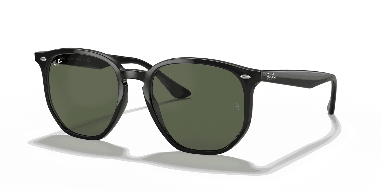 [Green Classic Lenses, Polished Black Frame]